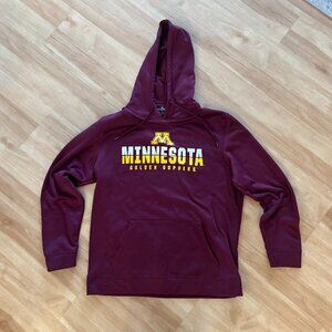 University of Minnesota Golden Gophers Hoodie Maroon Size Large